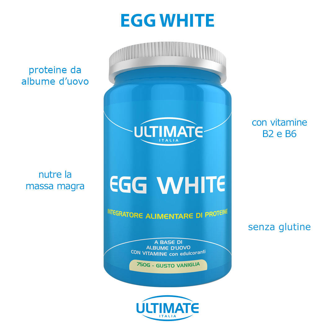 Integratore alimentare - EGG WHITE VANILLA - 750g 6/6