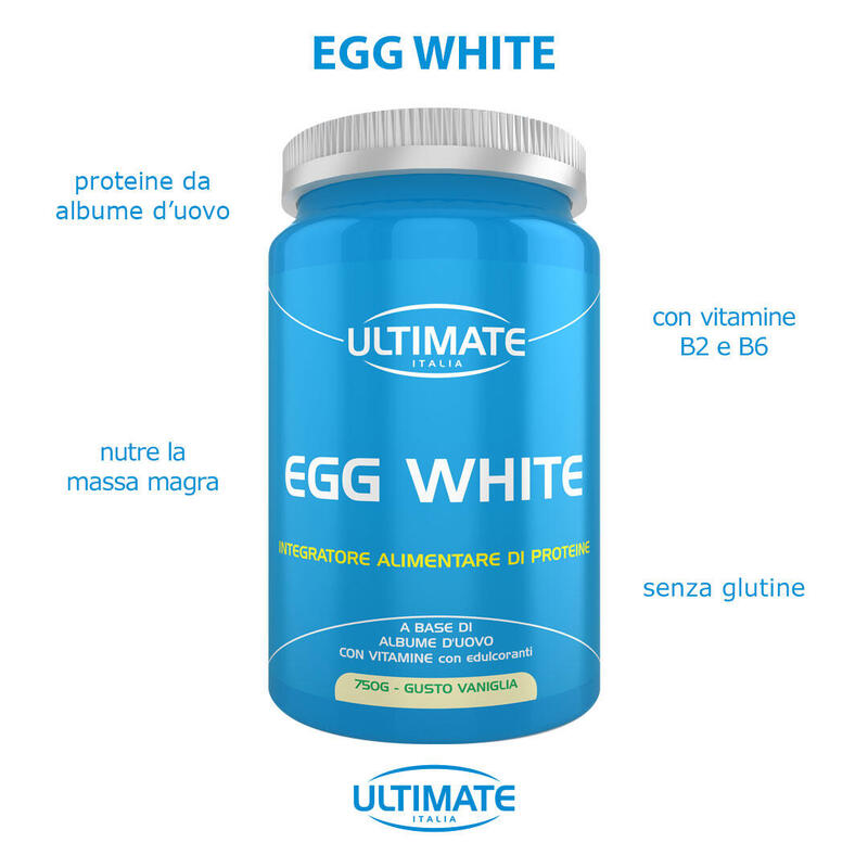 Integratore alimentare - EGG WHITE VANILLA - 750g