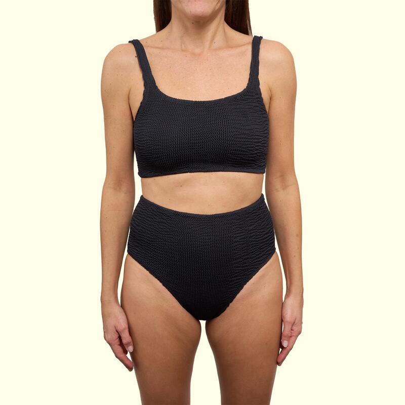 Braguita Bikini Mujer Calamoon Super Alta Negro