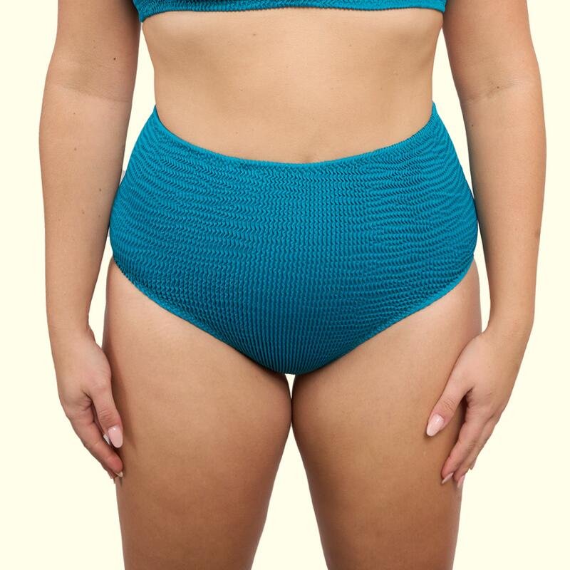 Braguita Bikini Mujer Calamoon Super Alta Azul Teal