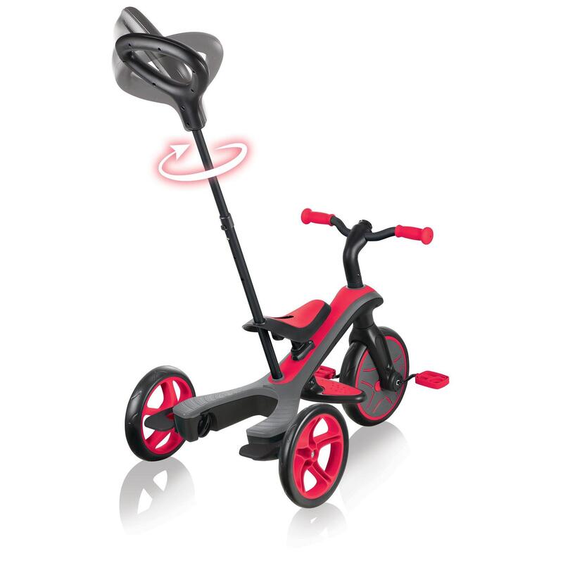 Tricycle évolutif pour bébé EXPLORER 4 en 1 - Rouge