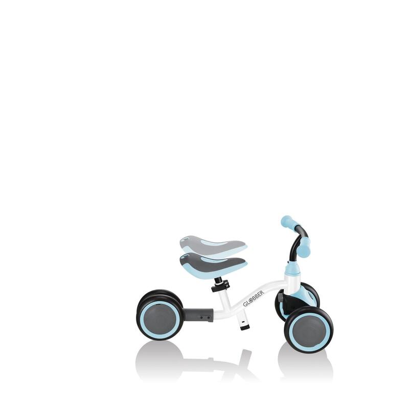 Scooter Laufrad / Vierrad  Learning Bike 3in1  White-pastel blue
