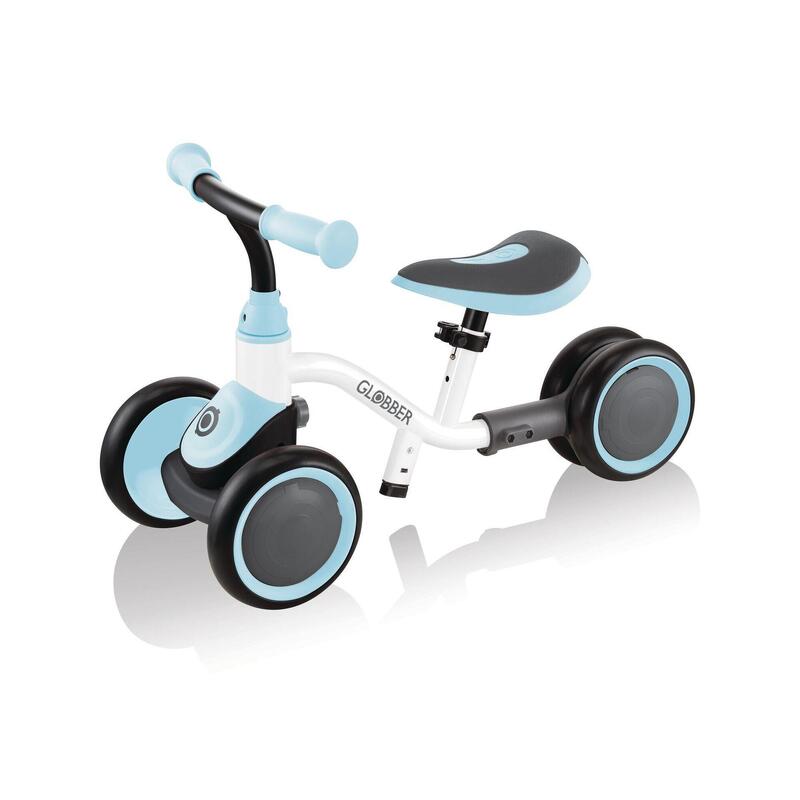 Scooter Laufrad / Vierrad  Learning Bike 3in1  White-pastel blue