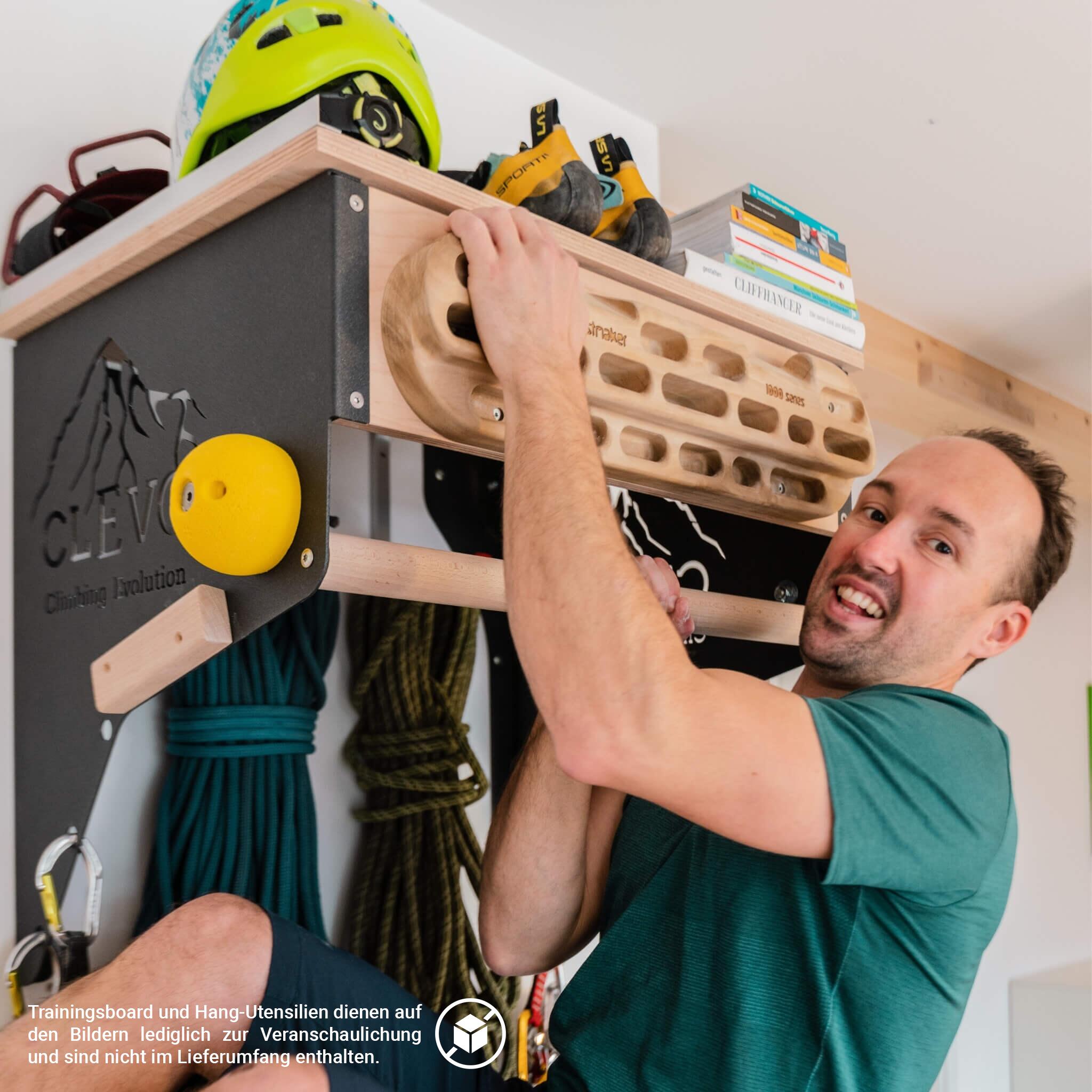 Klettermodul für die Wandbefestigung Inkl. Klimmzugstange. 3/8