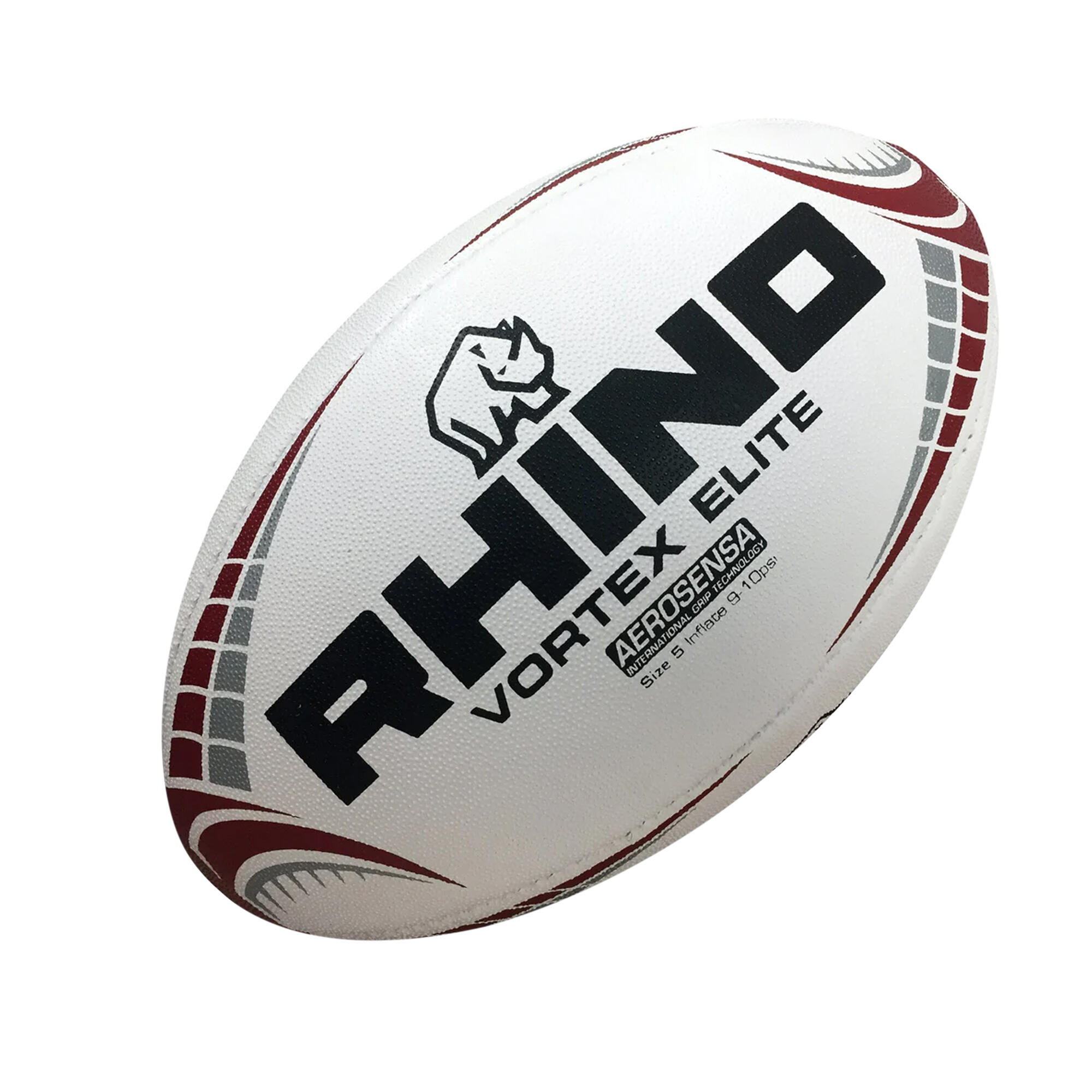 Vortex Elite Rugby Ball (White) 3/3