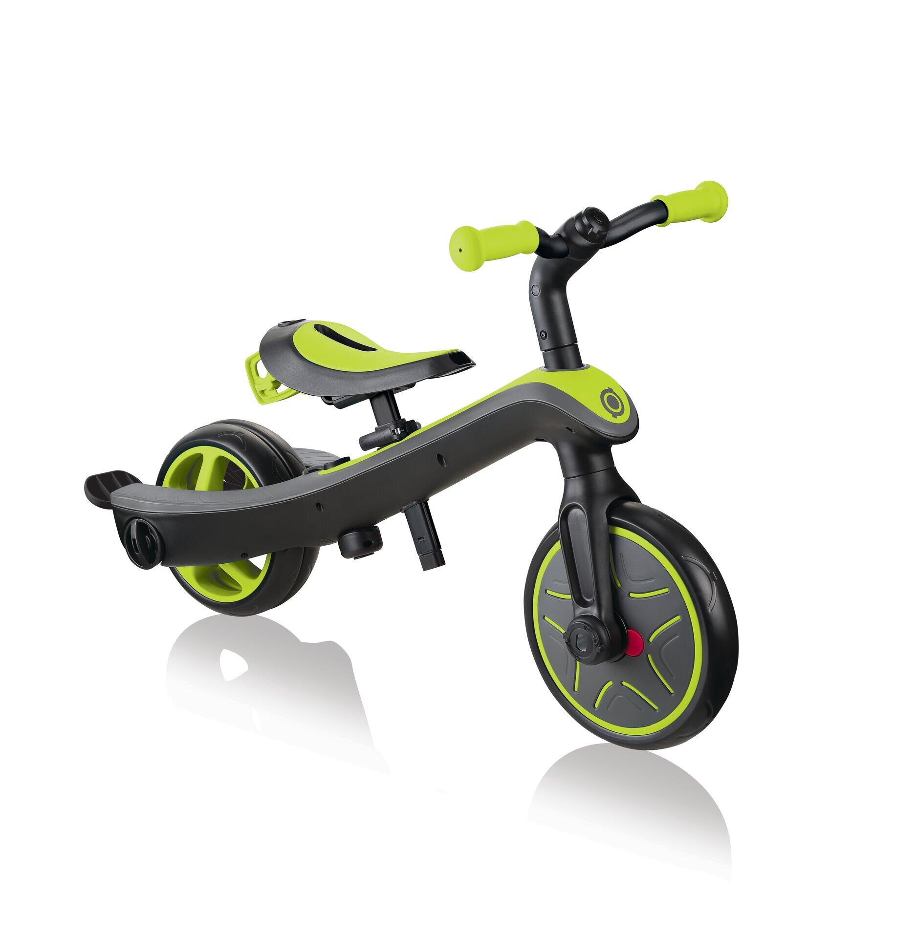 Globber Explorer Trike 4 in 1 with Parent Handle - Lime Green 6/7