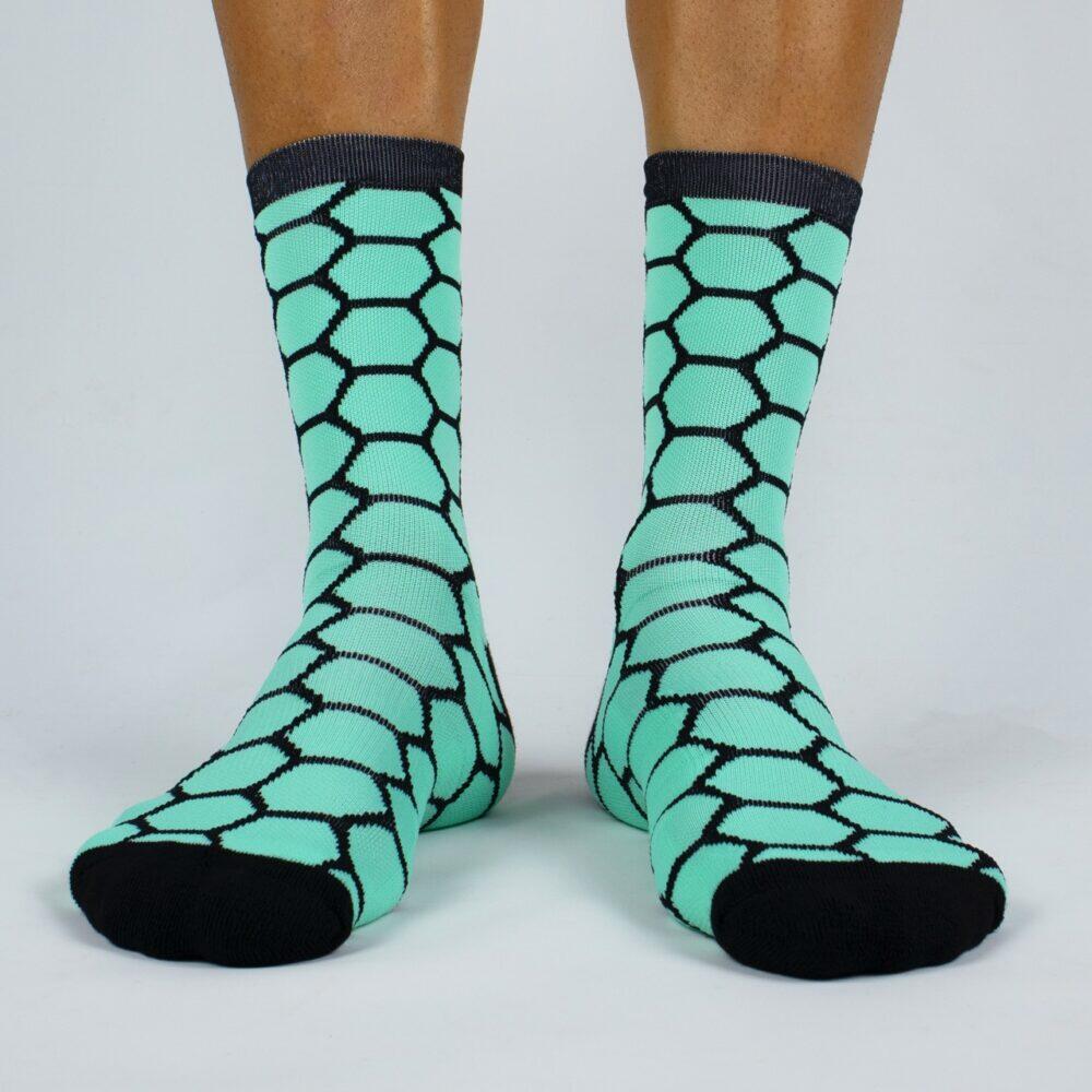 Calcetines Deportivos Running Perro Loco unisex Run Or Die Azul 3/3