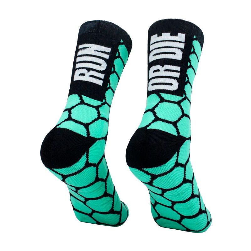 Calcetines Deportivos Running Perro Loco unisex Run Or Die Azul