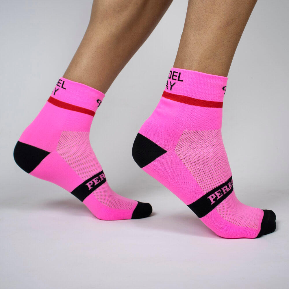 Calcetines Deportivos Pádel Perro Loco unisex Padel Day Rosa 2/3