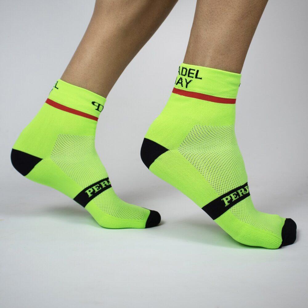 Calcetines Deportivos Pádel Perro Loco unisex Padel Day Verde 2/3