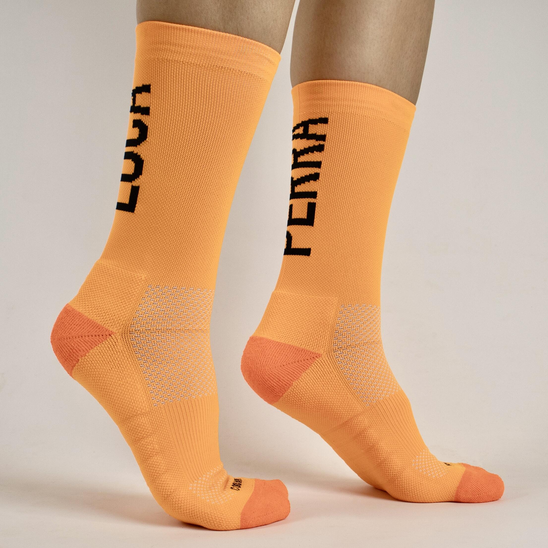 Calcetines Deportivos Running Perro Loco unisex Perra Loca Naranja 2/3