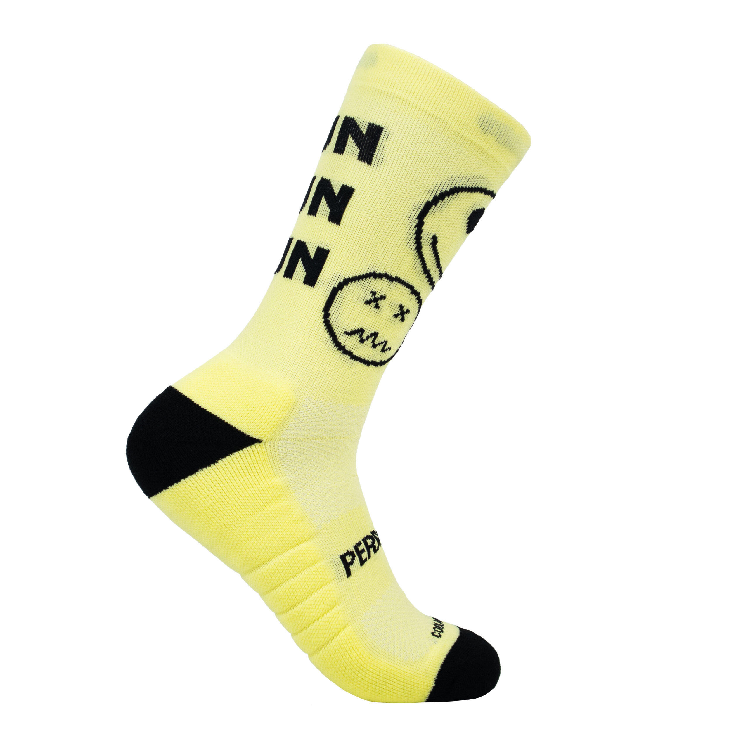 Calcetines Deportivos Running Perro Loco unisex Run Sun Fun Amarillo 2/3