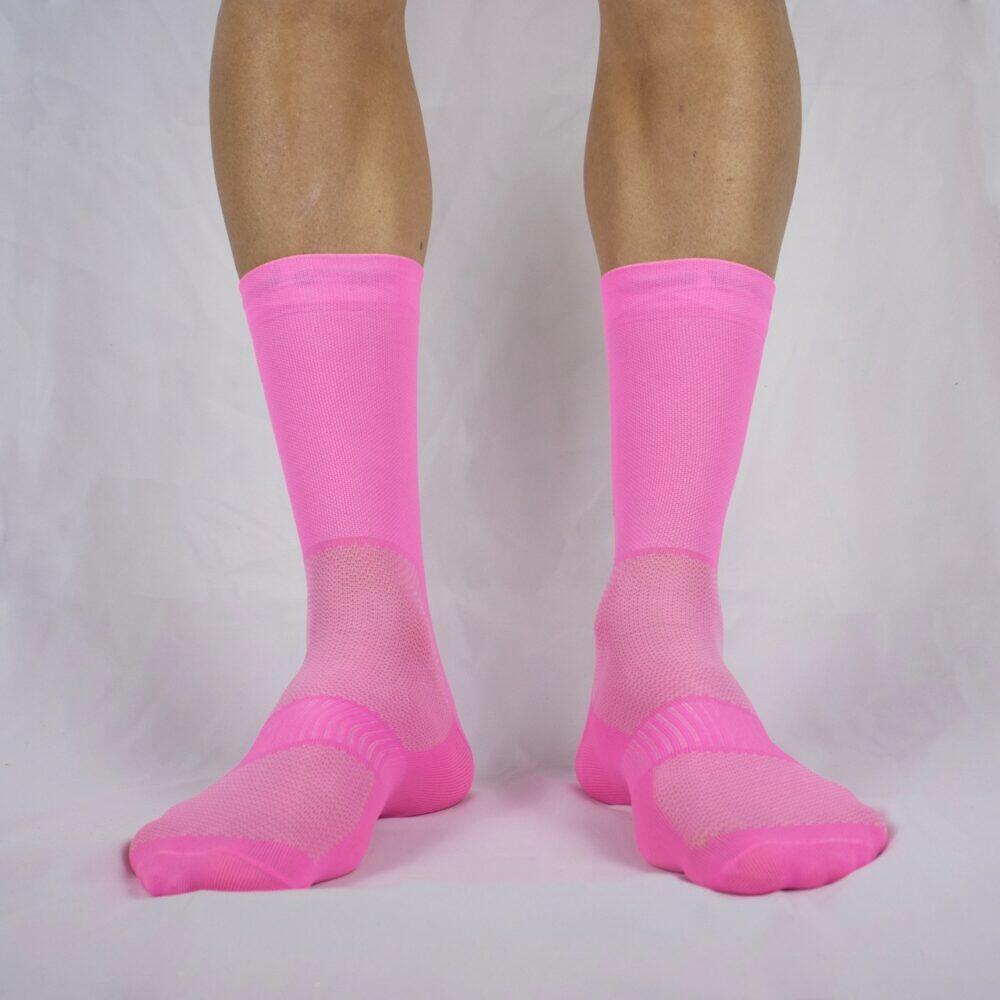 Calcetines Deportivos Ciclismo Perro Loco unisex Ultralight Rosa 3/3