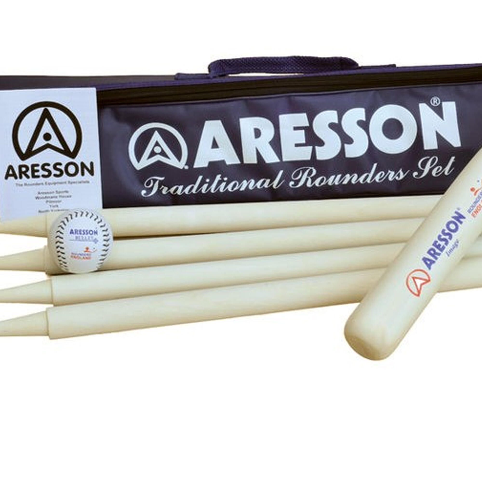 Traditional Leather Rounders Set (Pack Of 6) (White/Green/Blue) 2/3