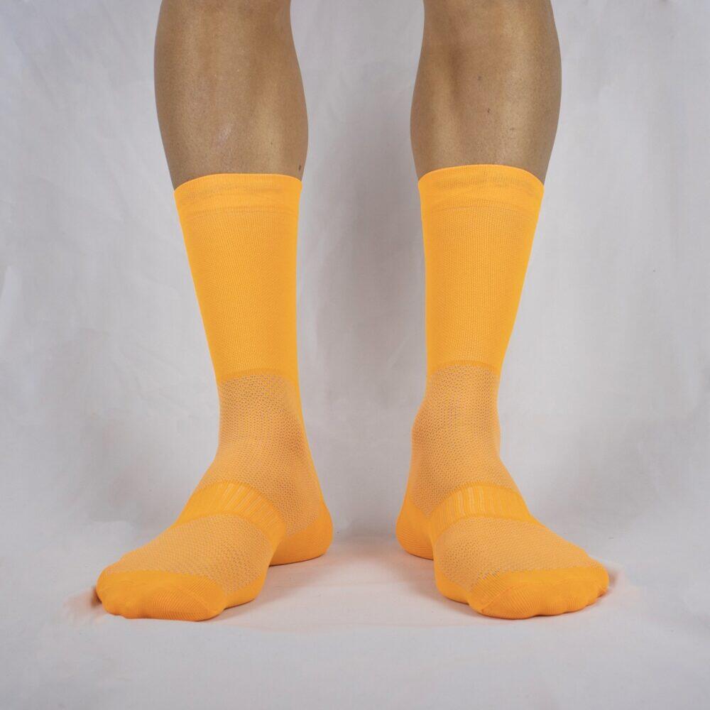 Calcetines Deportivos Ciclismo Perro Loco unisex Ultralight Naranja 3/3