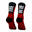 Calcetines Deportivos Ciclismo Perro Loco unisex RIDE OR DIE Rojo