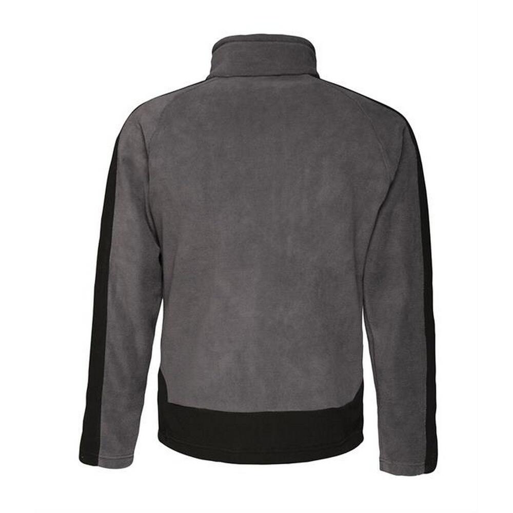 Men's CONTRAST fleece jacket (Grey/black)