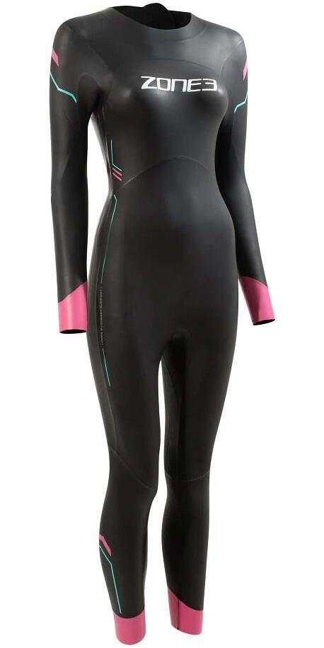 ZONE3 2024 Agile Swim Wetsuit - Black / Pink / Turquoise