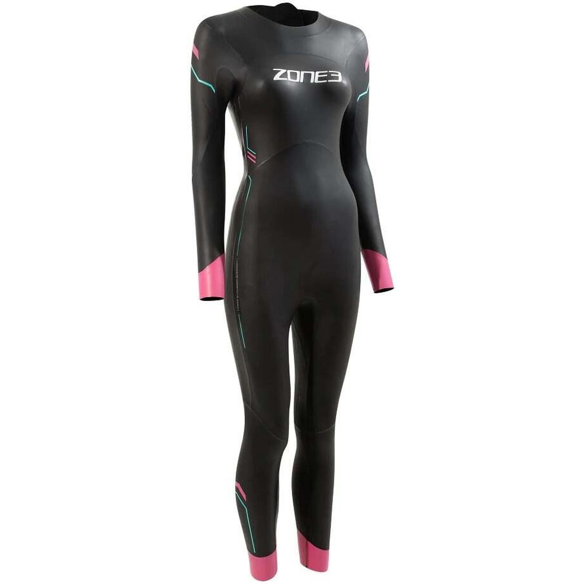 Femmes Agile Swim Combinaison Néoprène - Black / Pink / Turquoise