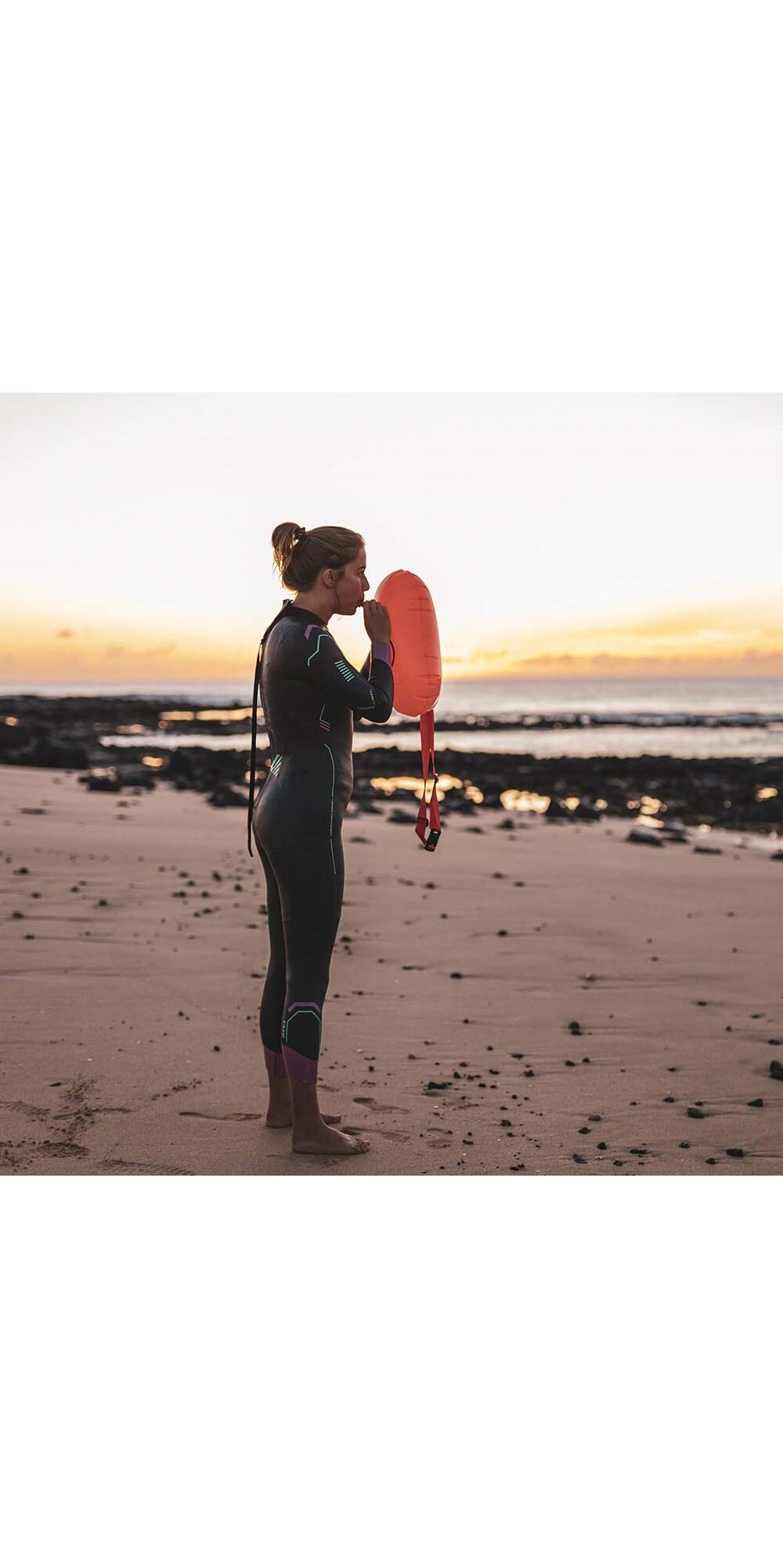 2024 Agile Swim Wetsuit - Black / Pink / Turquoise 6/7