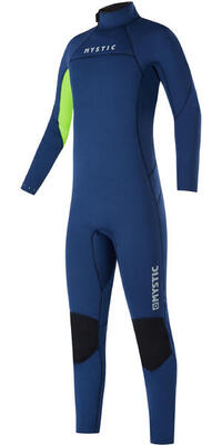 Mystic star wetsuit 5/4mm backzip junior donker blauw