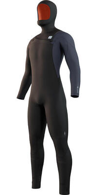 Mystic marshall hooded wetsuit 5/3mm zwart