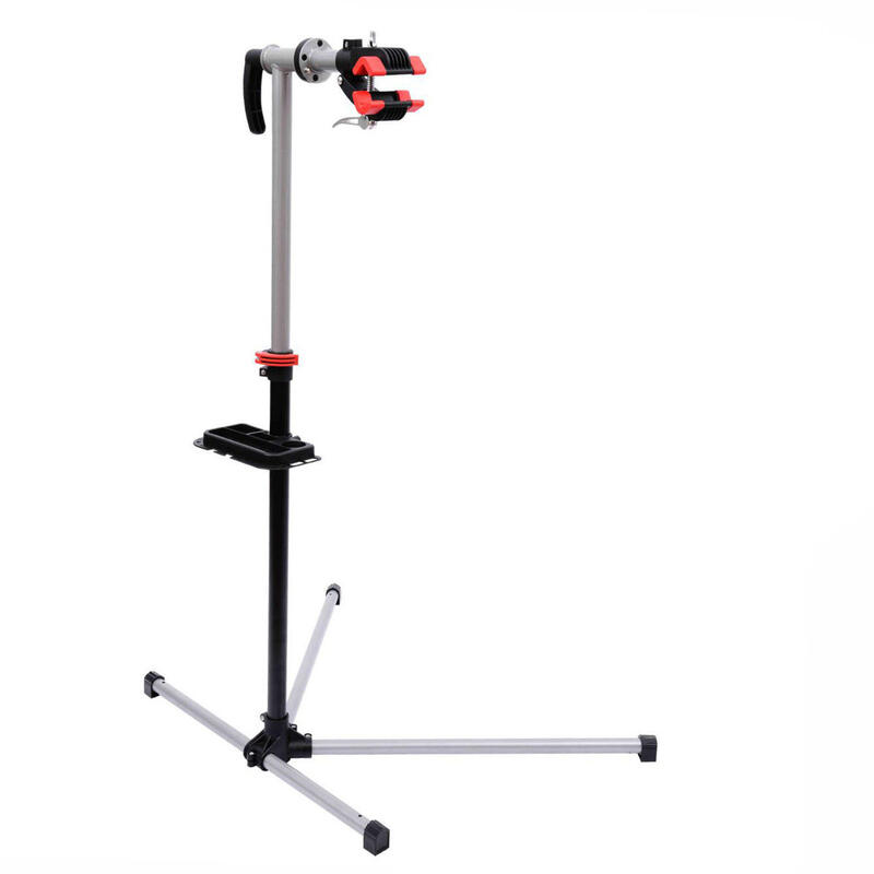 Suporte para Reparação de Bicicleta 100x56x170 cm Preto e Prata HOMCOM