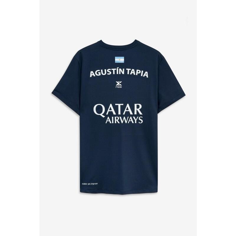 Camiseta de Pádel Oficial de Agustín Tapia 2023 - Azul Marino