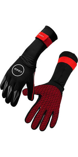 Zona3 2mm Guanti Da Nuoto In Neoprene - Nero / Rosso