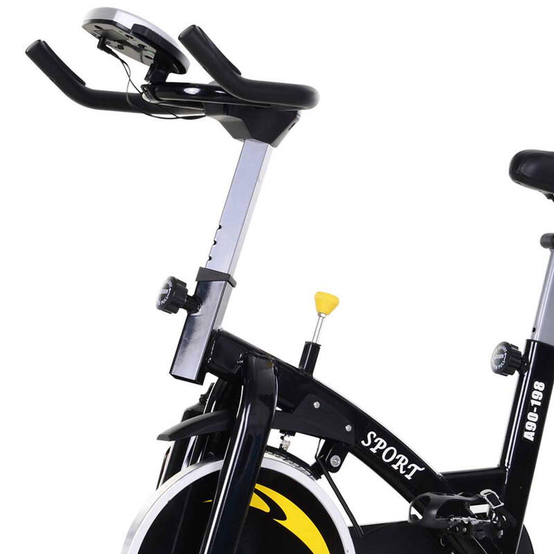 Bicicleta de spinning com Tela LCD HOMCOM