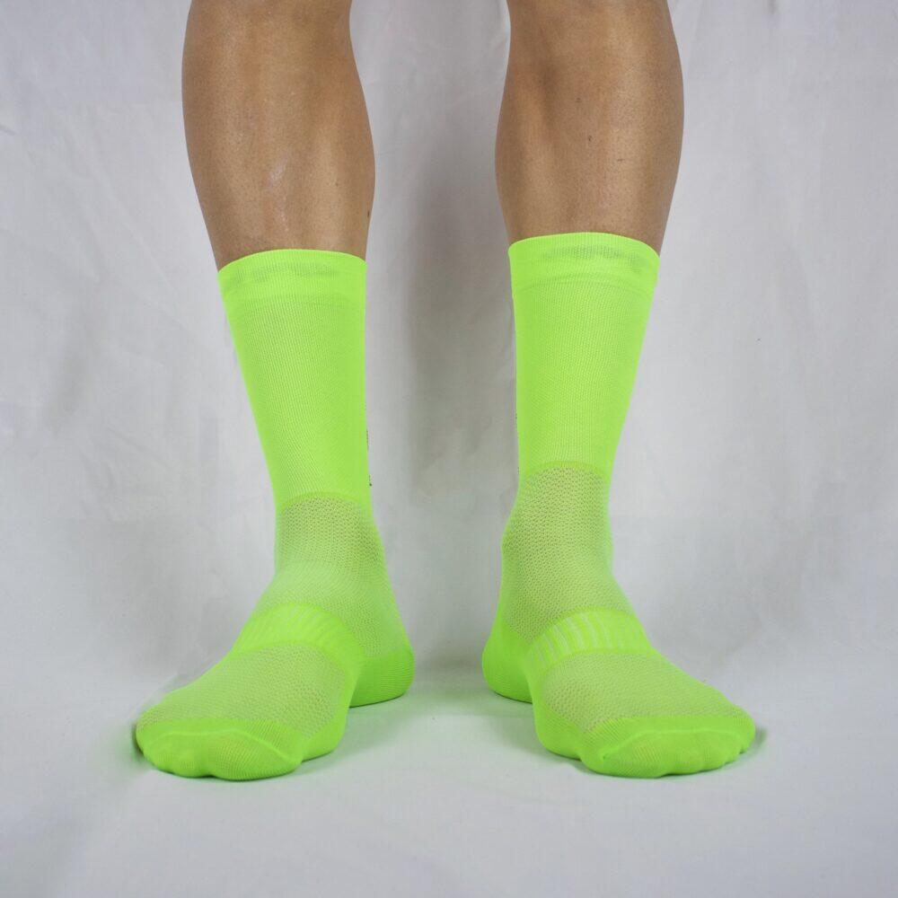 Calcetines Deportivos Ciclismo Perro Loco unisex Ultralight Verde 3/3