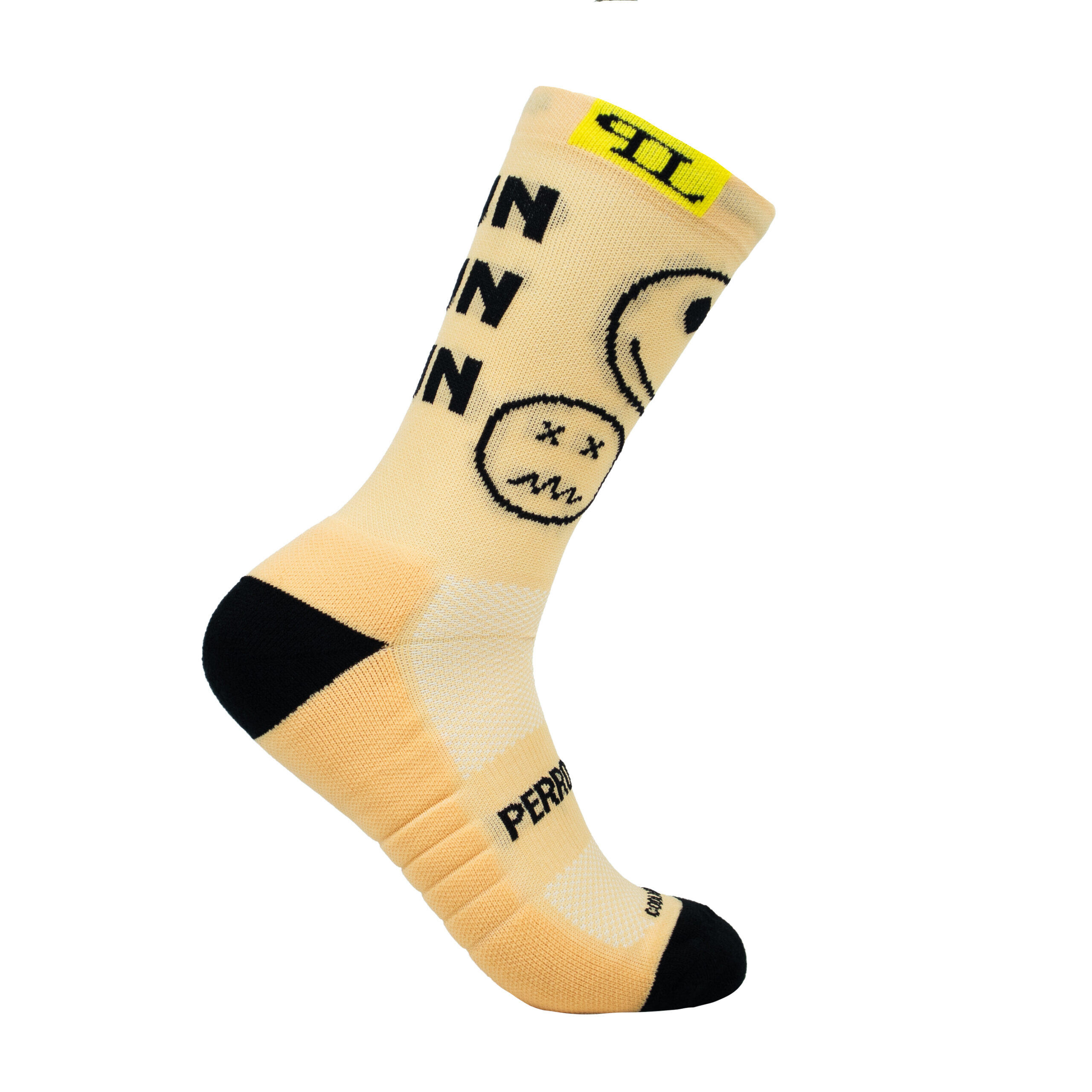Calcetines Deportivos Running Perro Loco unisex Run Sun Fun Naranja 2/3