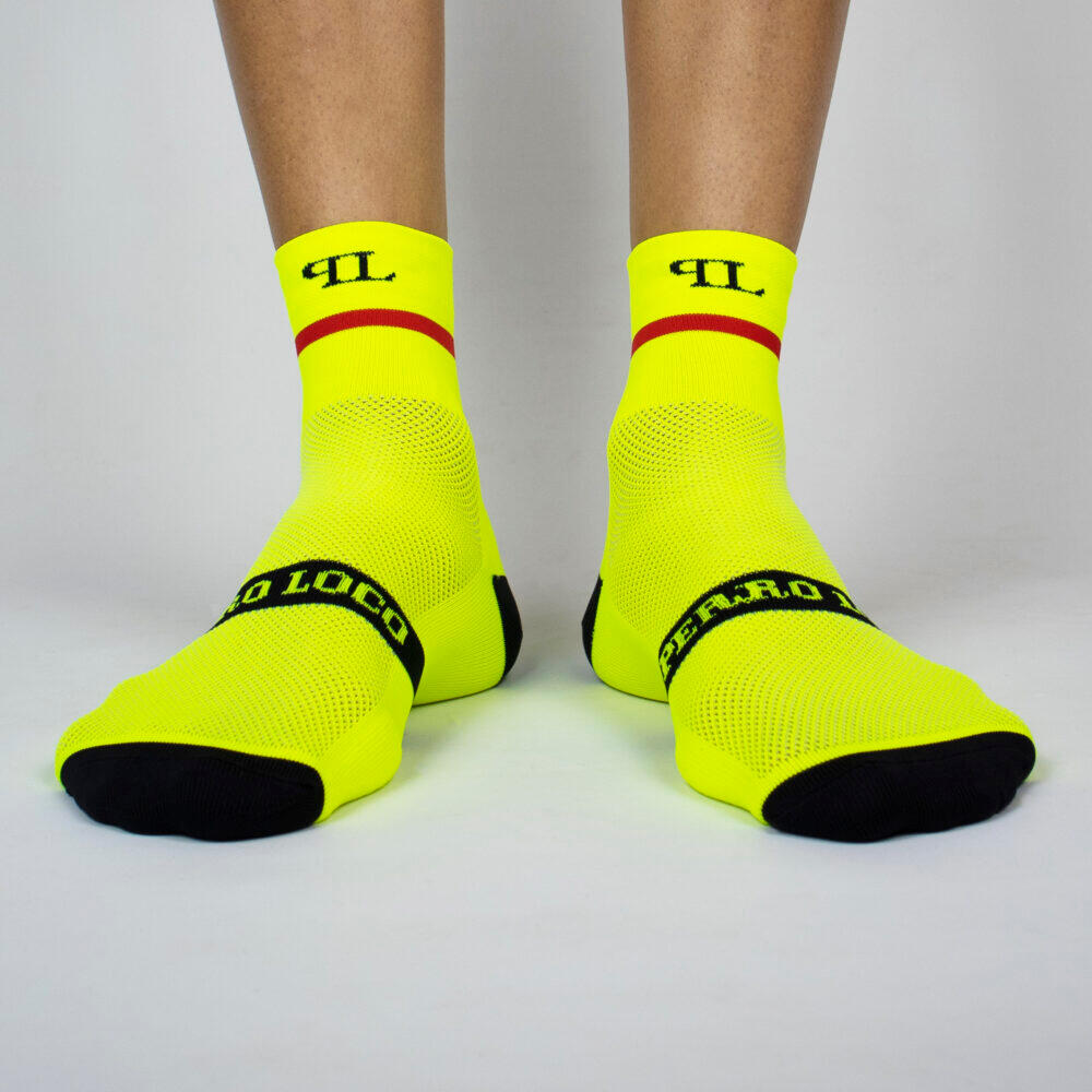 Calcetines Deportivos Pádel Perro Loco unisex Padel Day Amarillo 3/3