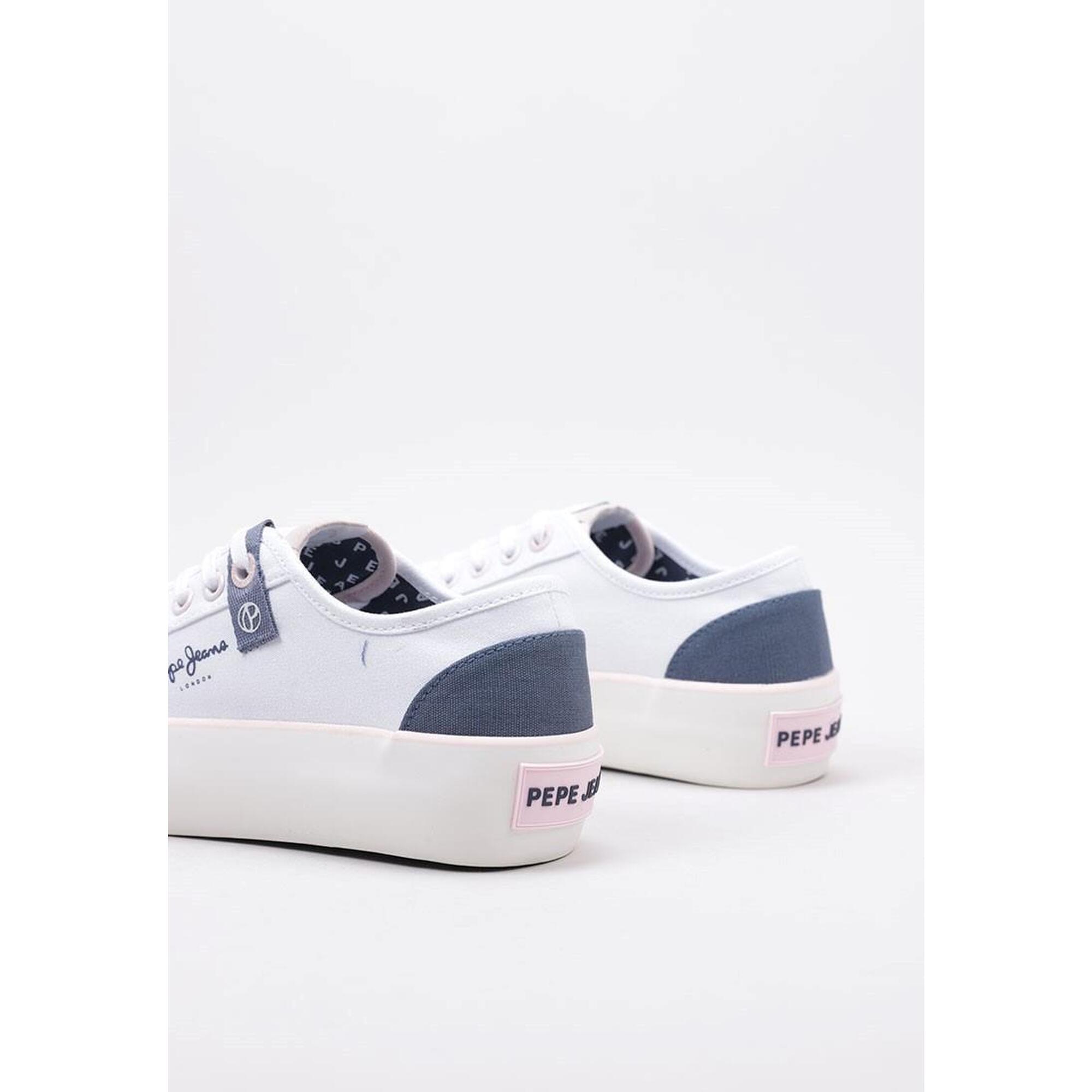 Zapatillas Pepe Jeans Ottis Logo Blanco para Niña