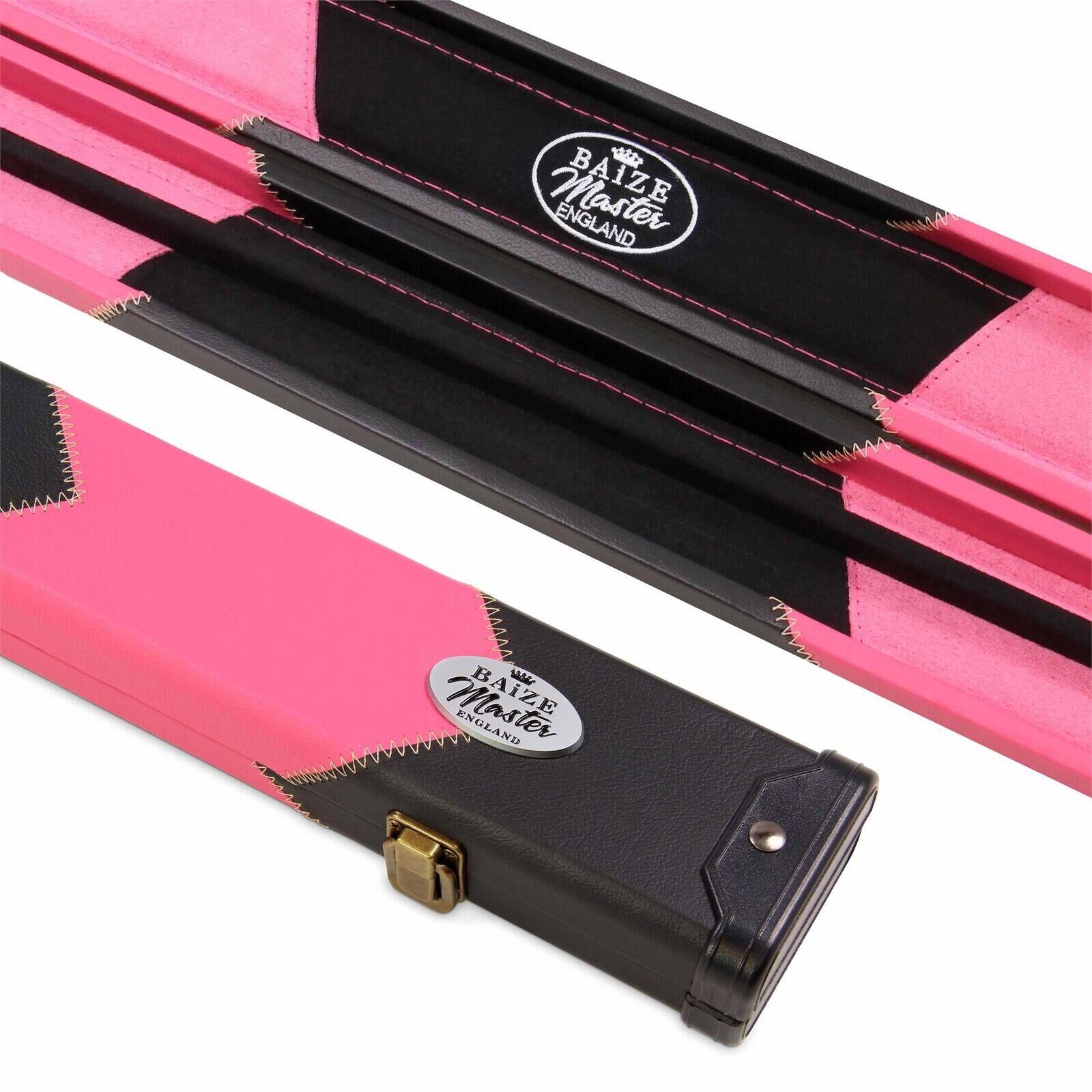 FUNKY CHALK Baize Master PINK ARROW 2pc Deluxe Snooker Pool Cue Case with Matching Interior