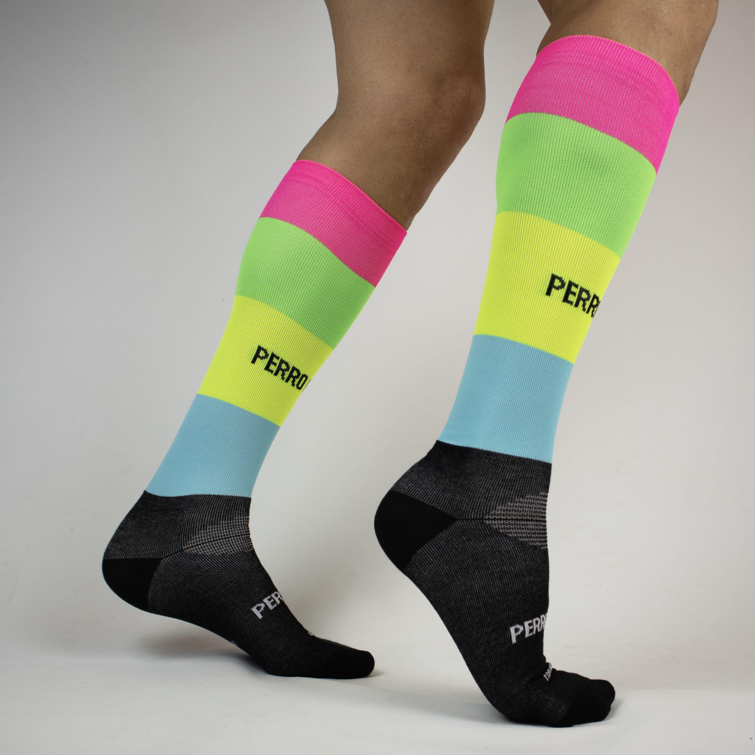 Calcetines Deportivos Running Perro Loco unisex TUTTI FRUTTI Fluor 2/3