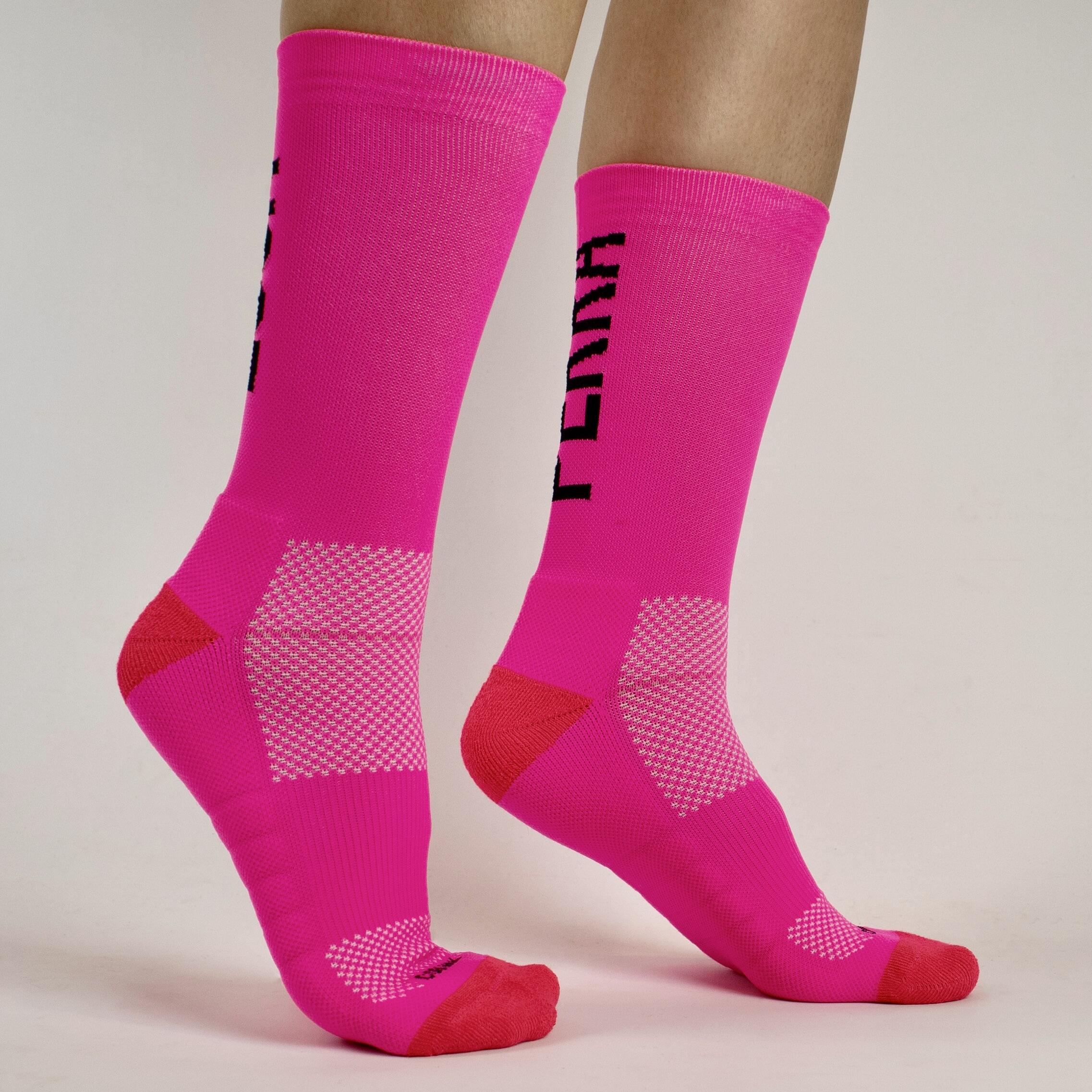 Calcetines Deportivos Running Perro Loco unisex Perra Loca Rosa 2/3