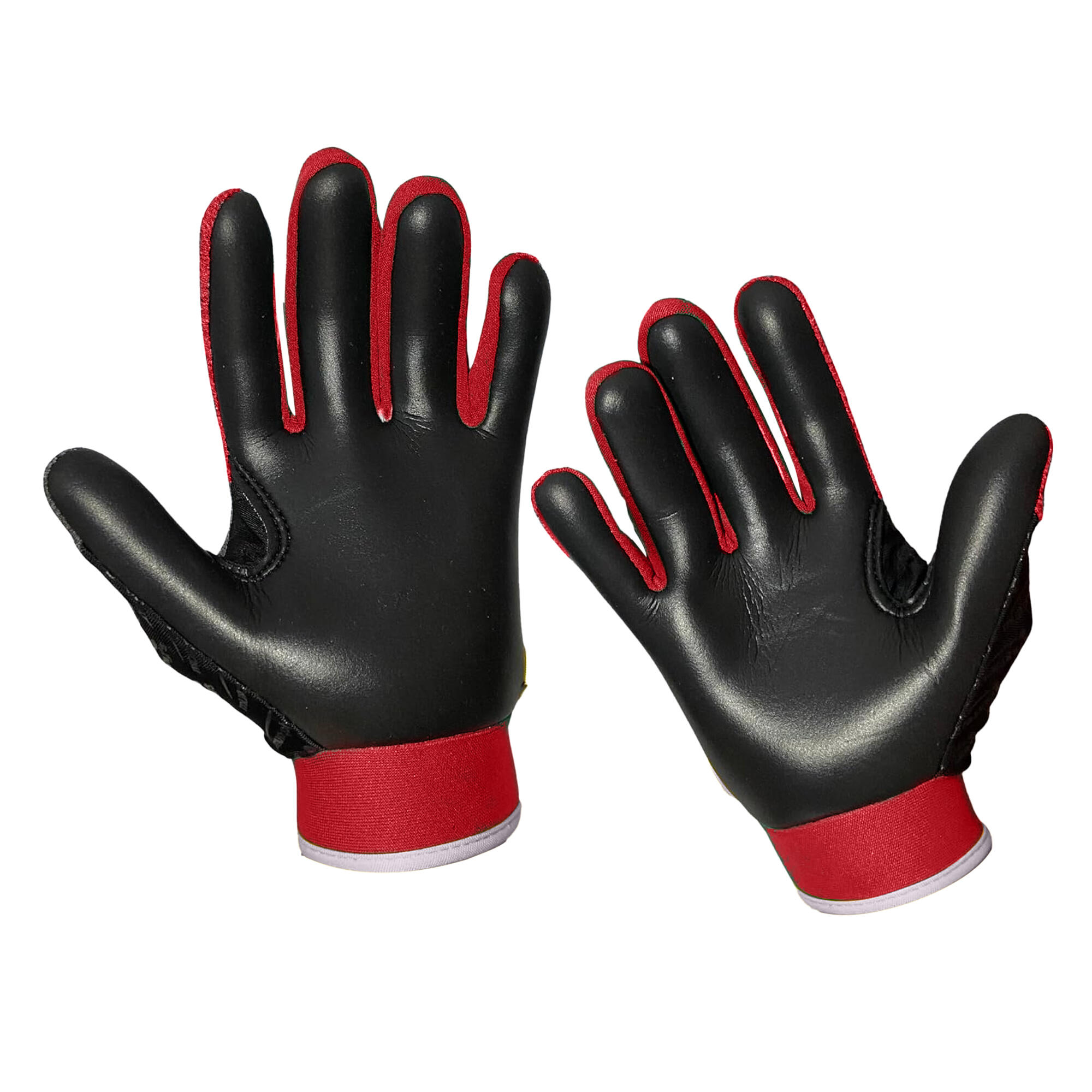 Unisex Adult Contrast Gaelic Gloves (Grey/Red/White) 2/3