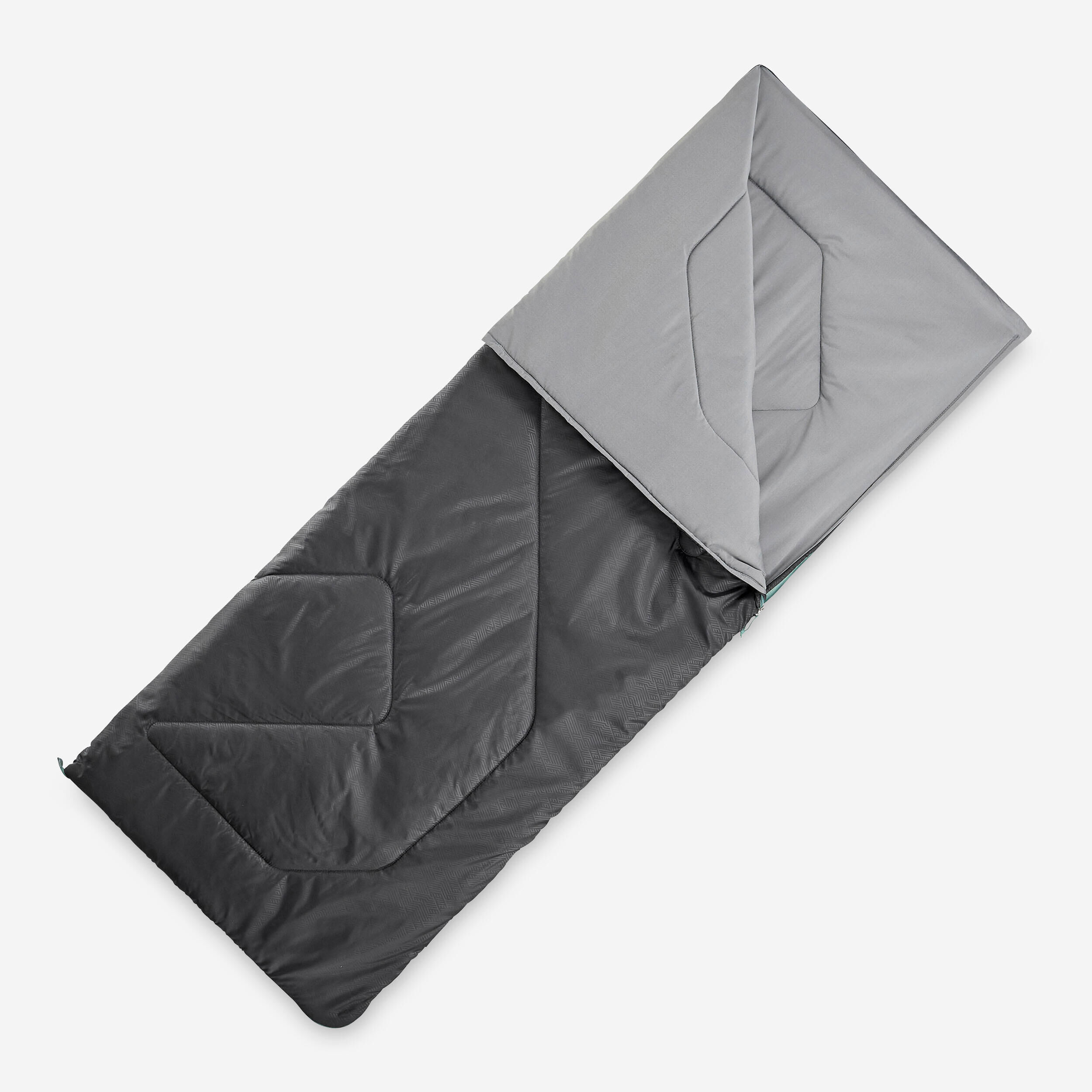 QUECHUA Refurbished Sleeping bag Arpenaz 15°-Black - B Grade