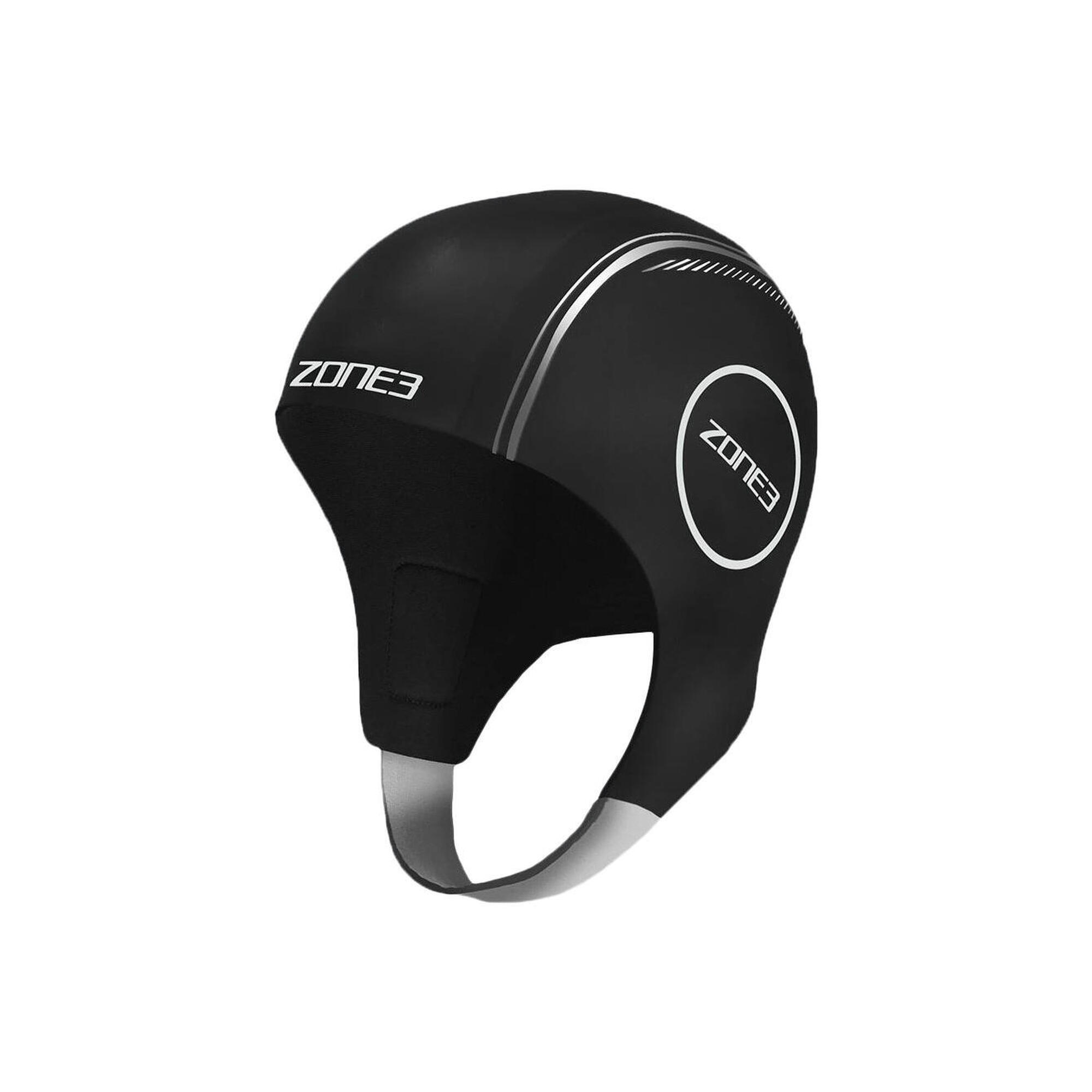 Zone3 - Bonnet De Bain En Néoprène - Noir / Argent Réfléchissant - Cagoule - Noir - 38 S - Decathlon