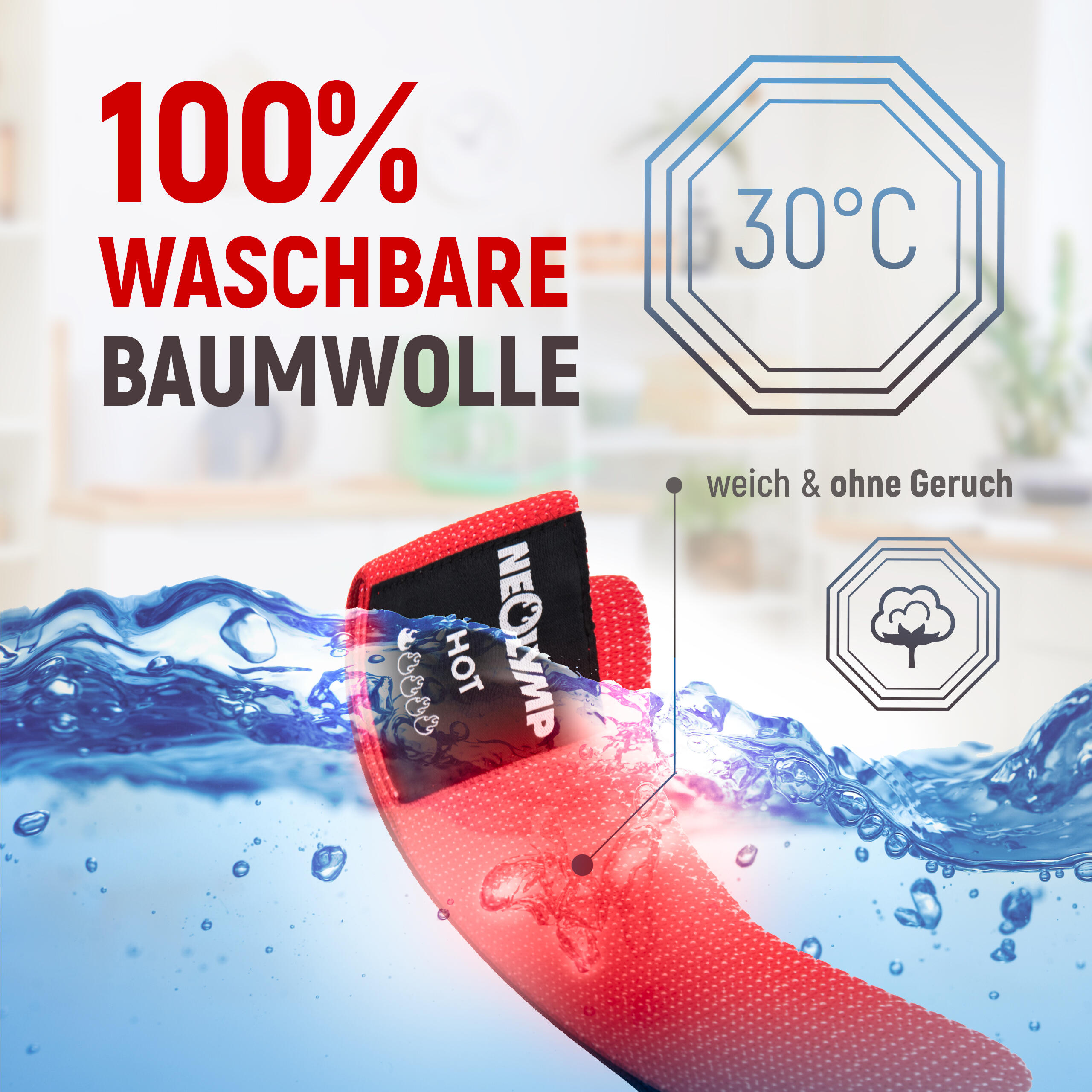Kurze Fitnessbänder – 3er Set Hautfreundliche Mini Bands, robuste Mobility Bands 5/7