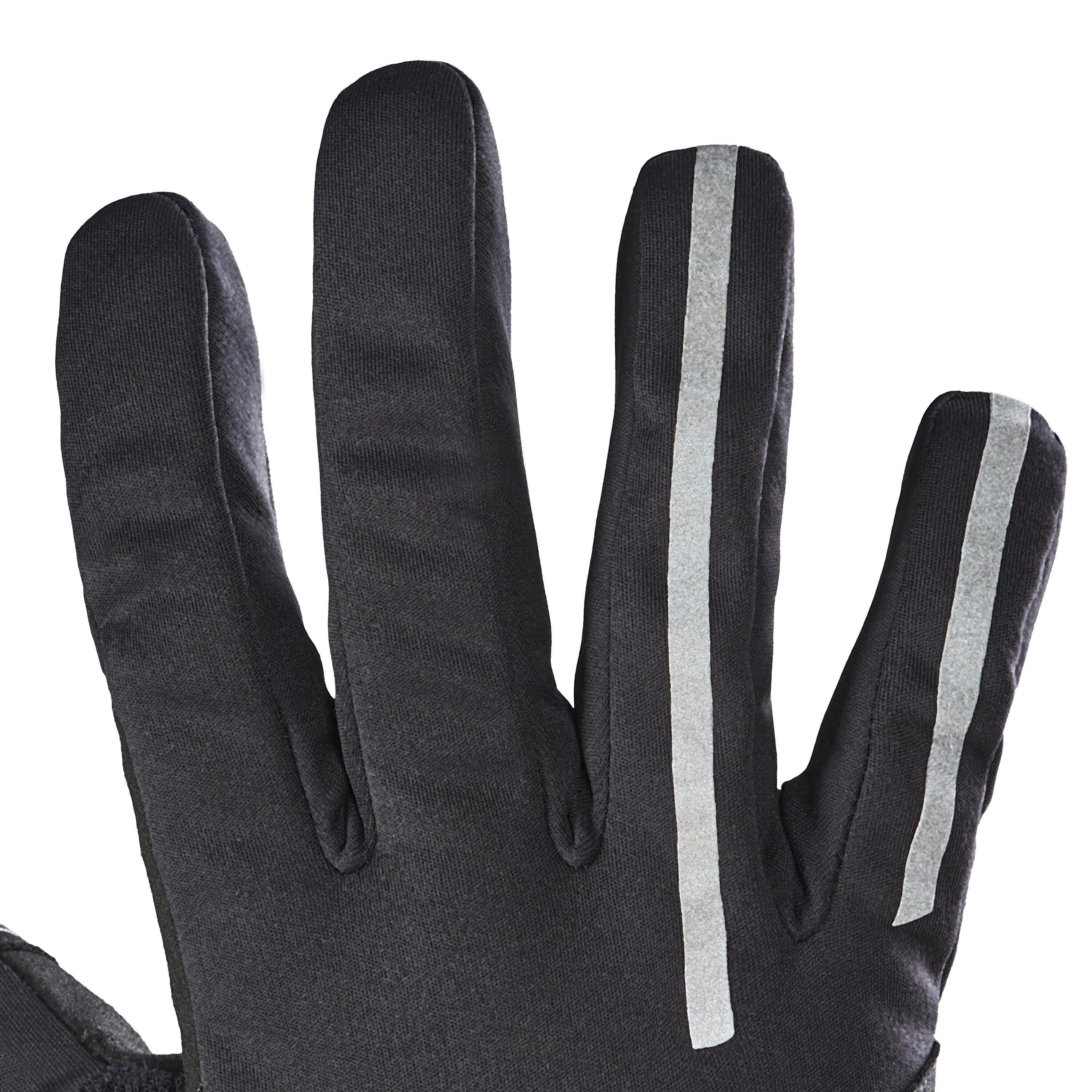 Refurbished Smartphone-compatible thermal cycling gloves - Black - A Grade 5/6