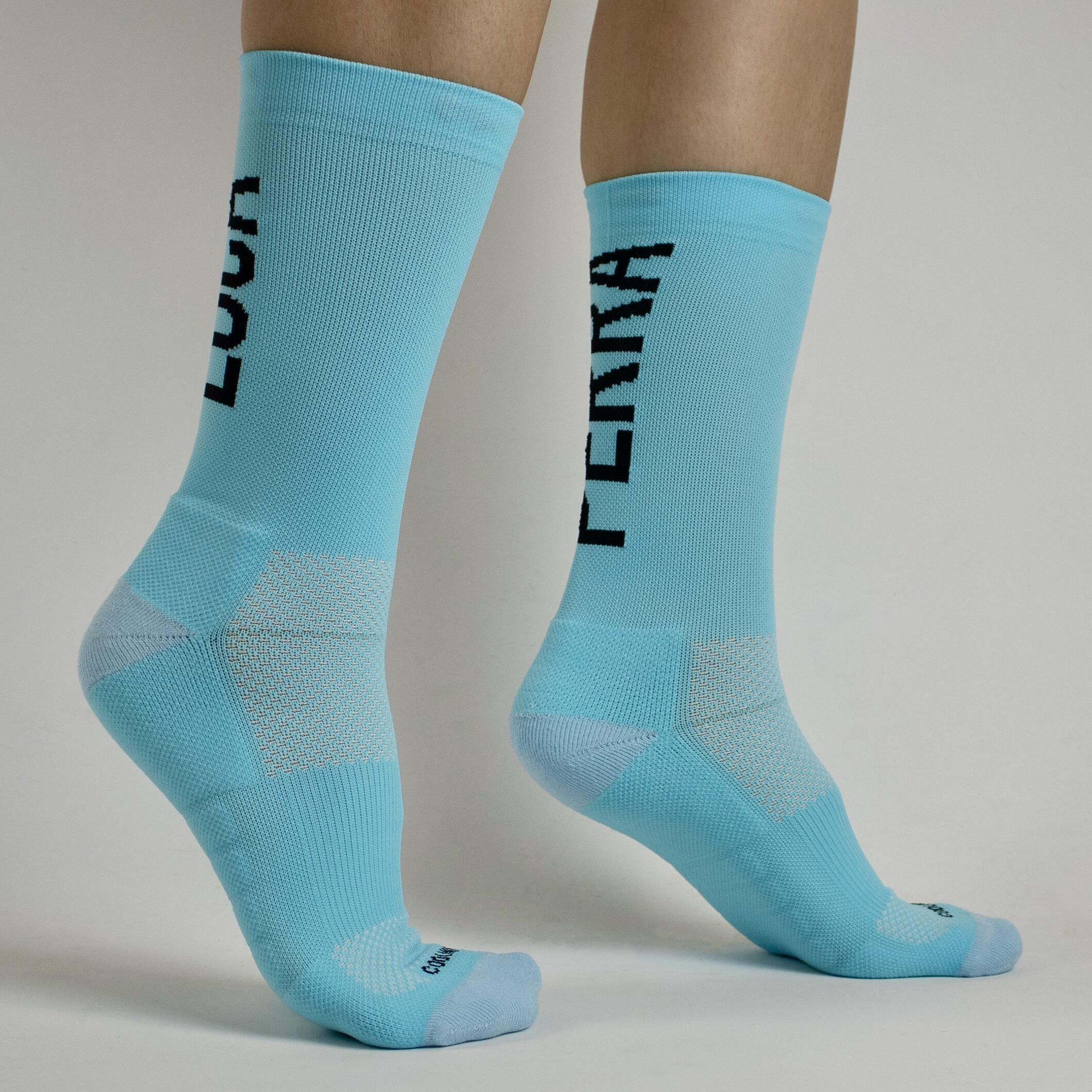 Calcetines Deportivos Running Perro Loco unisex Perra Loca Azul 2/3