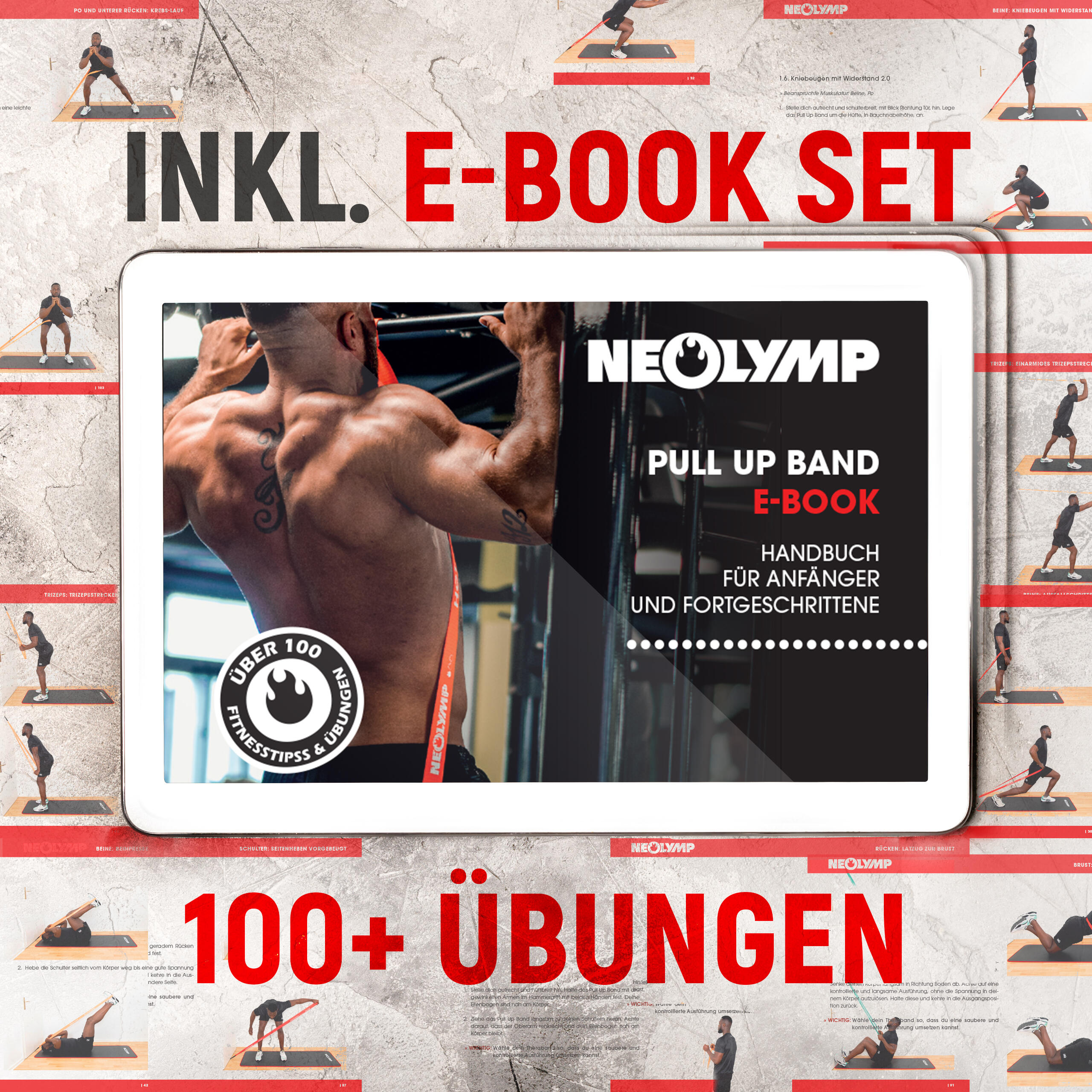 Set Fasce Di Resistenza COFOF - 5 Elastici Fitness Con Maniglie, Cavigliere E Ancoraggio Porta - Foto 7