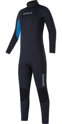 Mystic star wetsuit 3/2mm backzipip flatl zwart