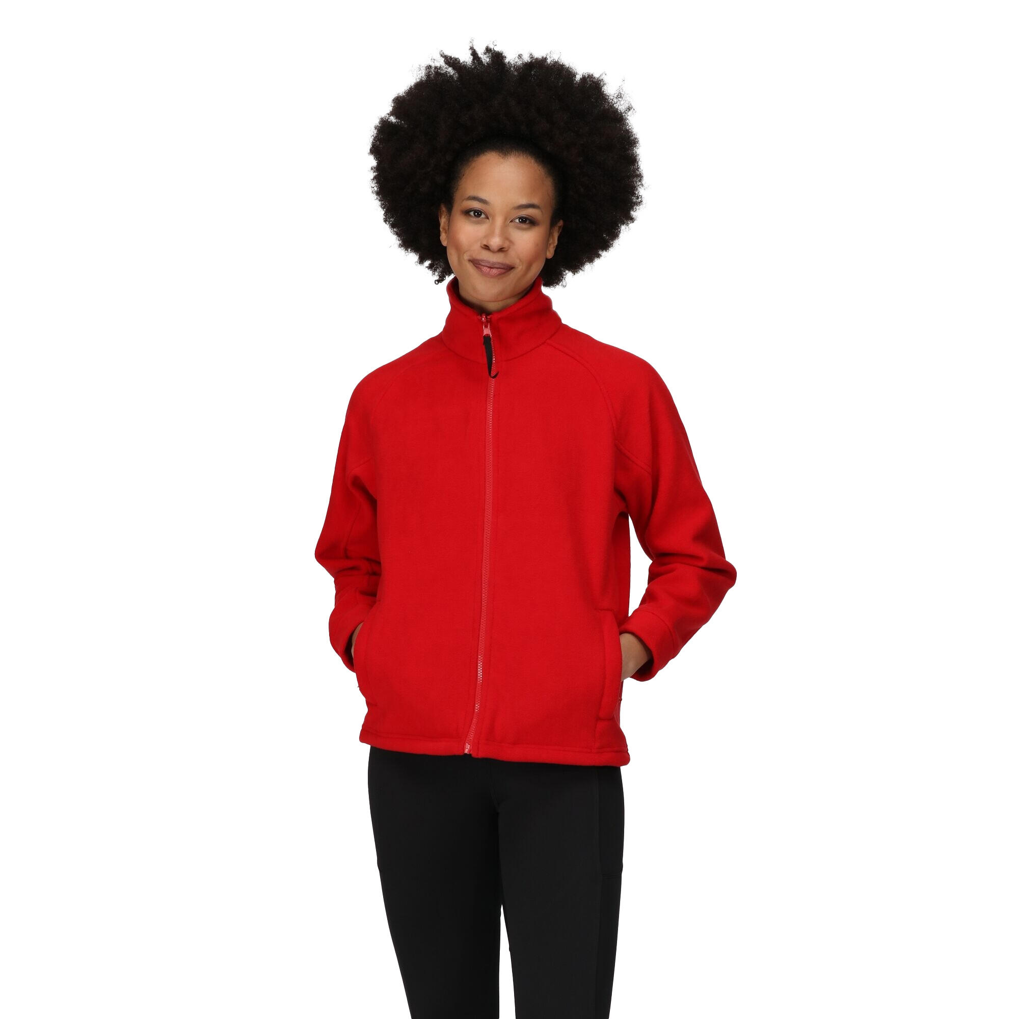 Womens/Ladies Thor III AntiPill Fleece Jacket (Classic Red) 3/4