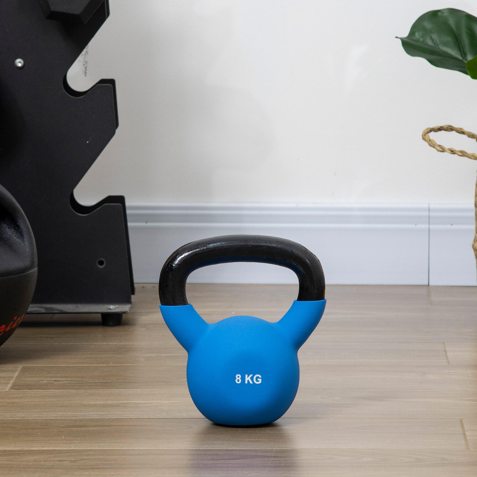 Kettlebell HOMCOM 18x11x20cm Azul 2/7