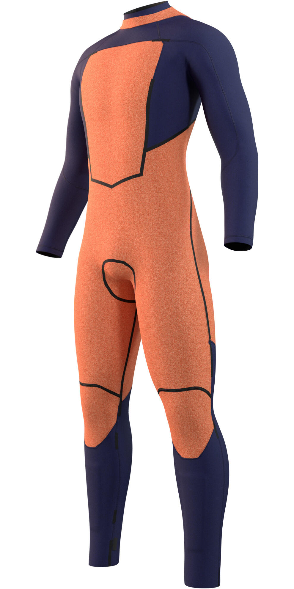 MYSTIC Marshall Wetsuit 5/3mm Backzip Donker Blauw 3/5
