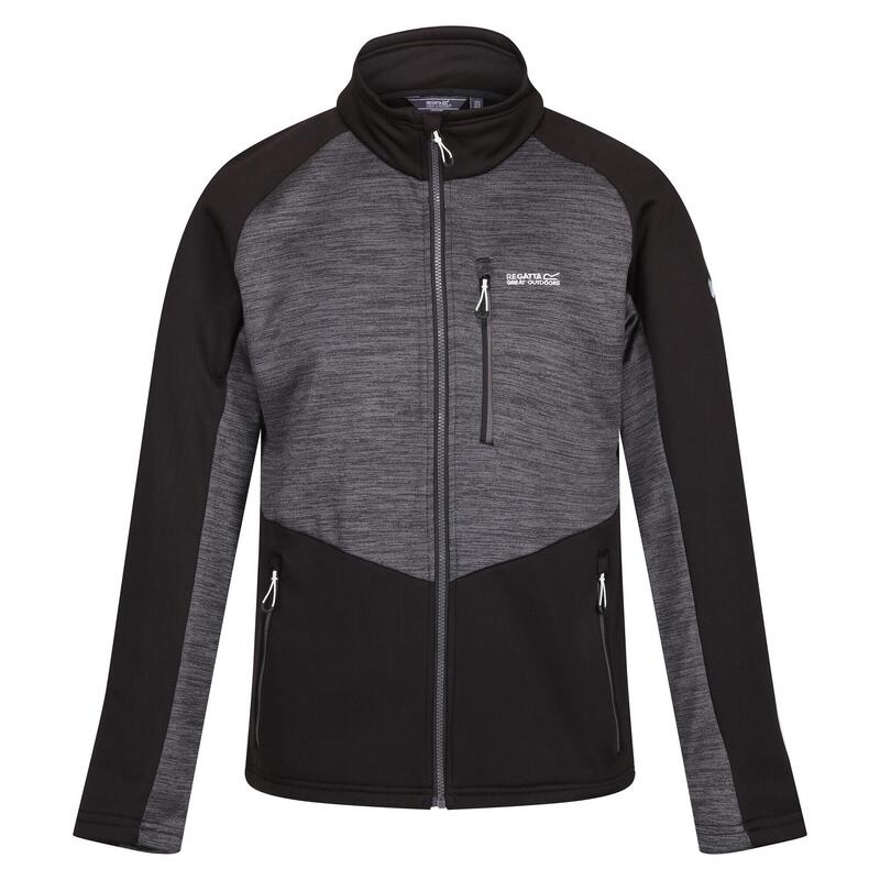 Chaqueta Softshell Farson II para Hombre Negro, Gris Oscuro