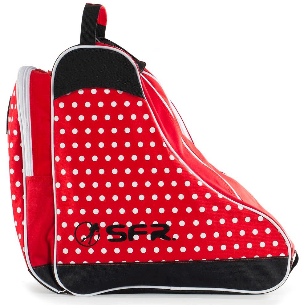 Designer Ice/Roller Skate Carry Bag - Red Polka 2/3